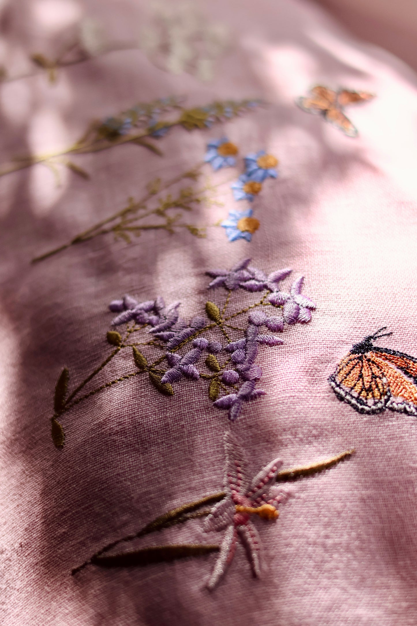 Pure Linen Cushion Cover- Wildflower edition