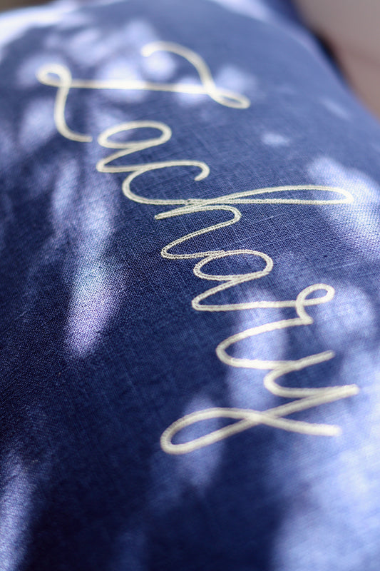 Pure Linen Cushion Cover- Midnight