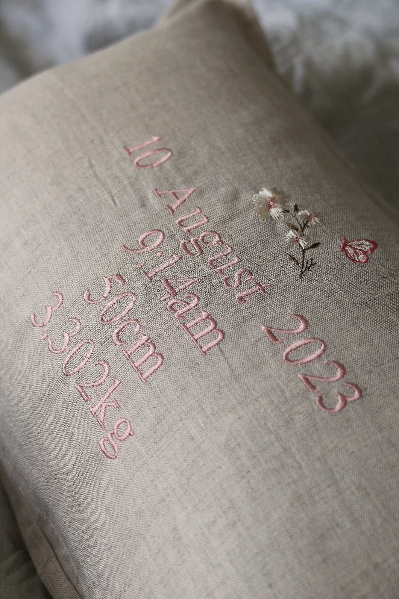 The Daisy Pure Linen Cushion