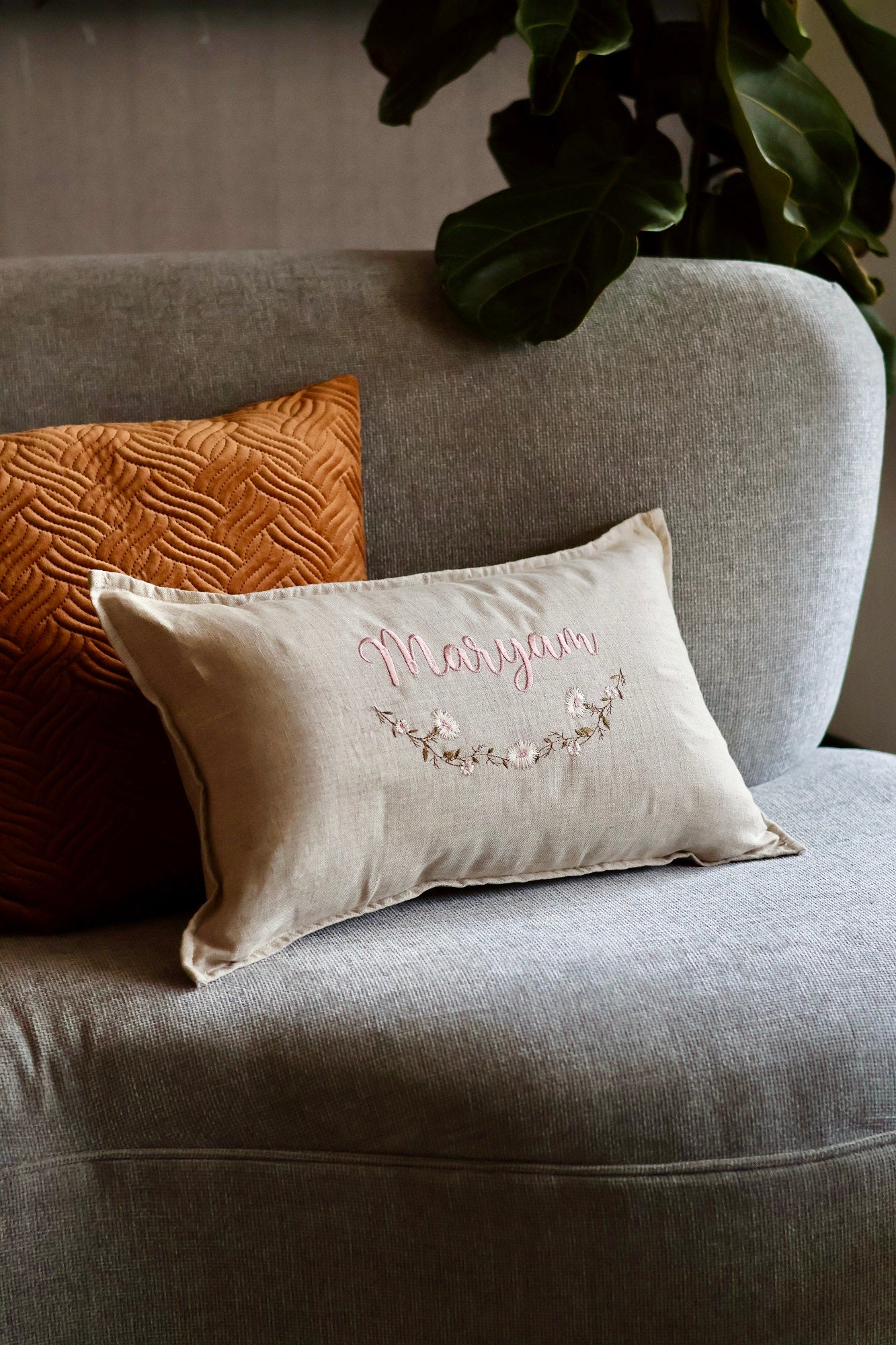 The Daisy Pure Linen Cushion