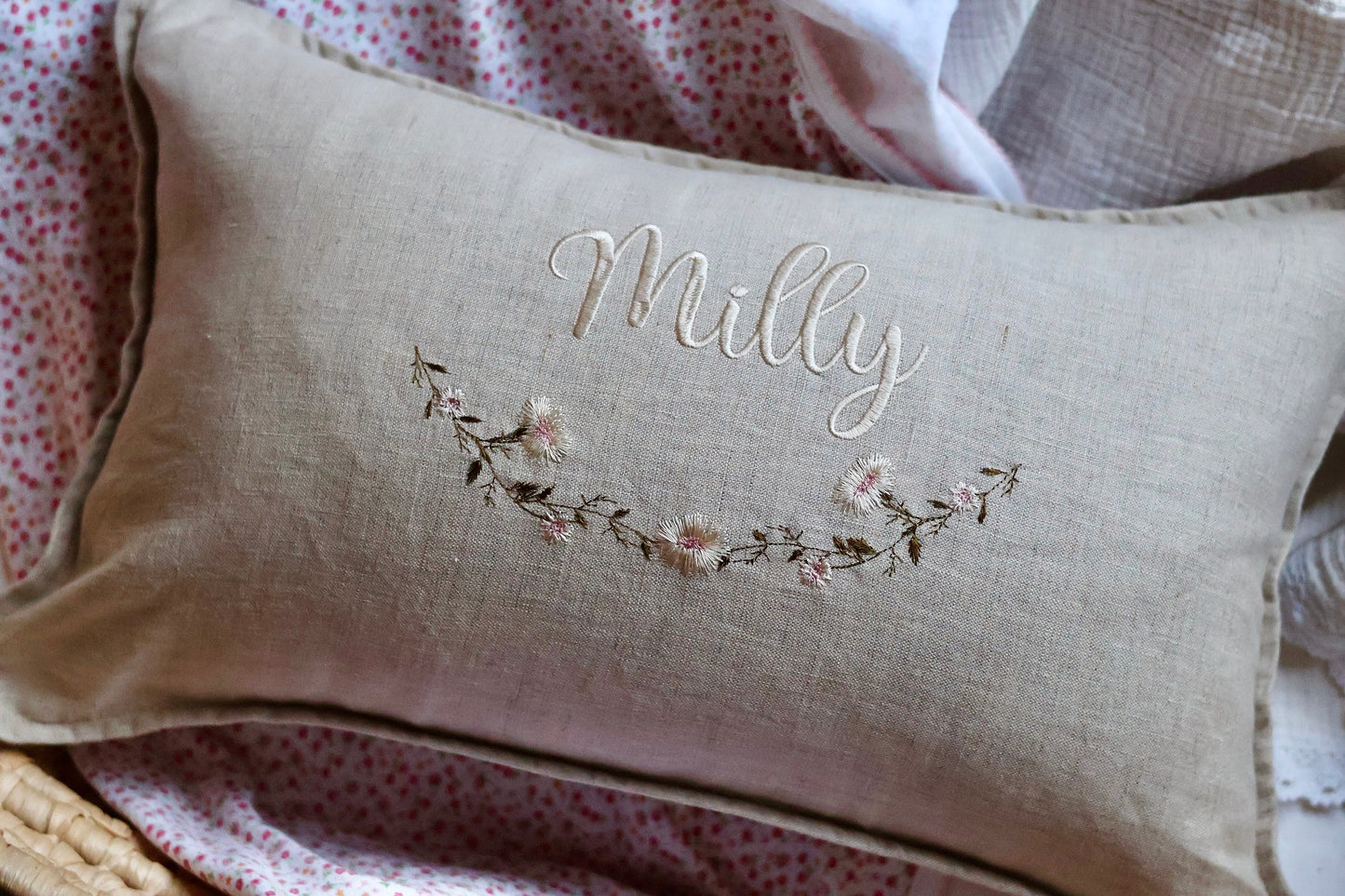 The Daisy Pure Linen Cushion