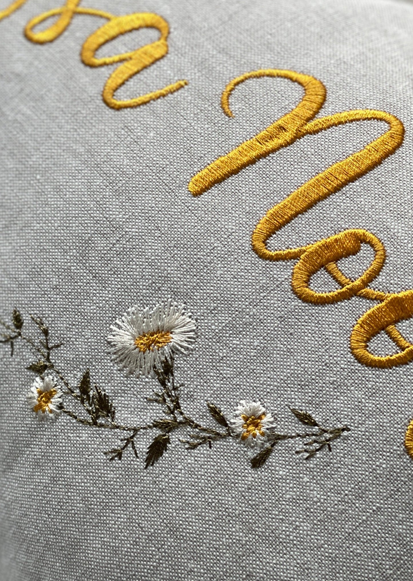 The Daisy Pure Linen Cushion