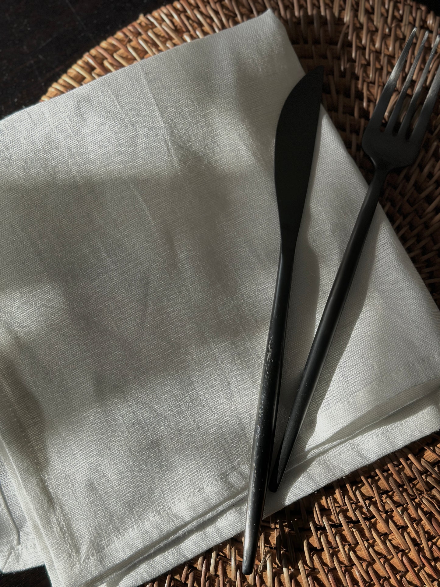 Pure Linen Napkins- White