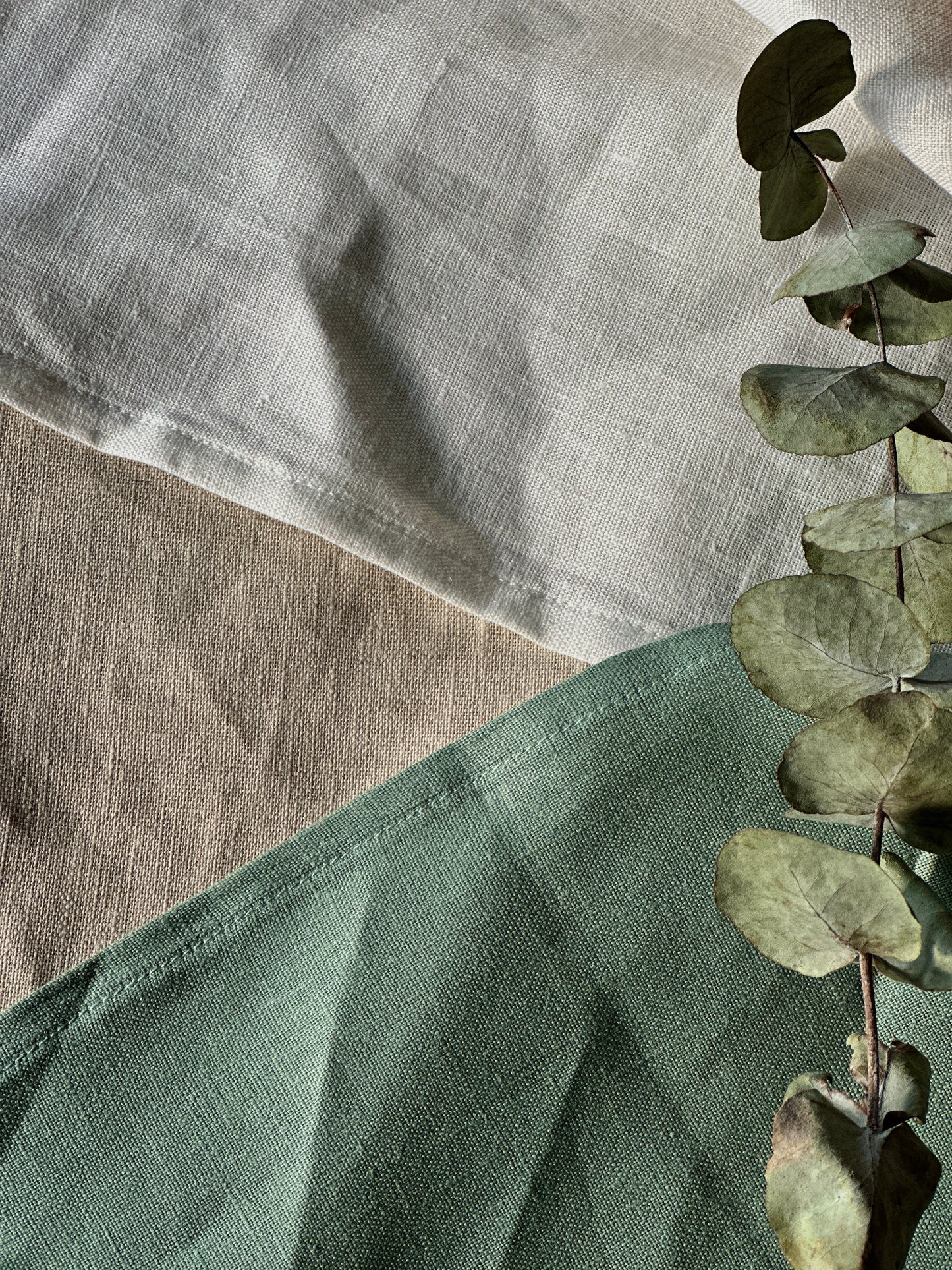 Pure Linen Napkins- Sage