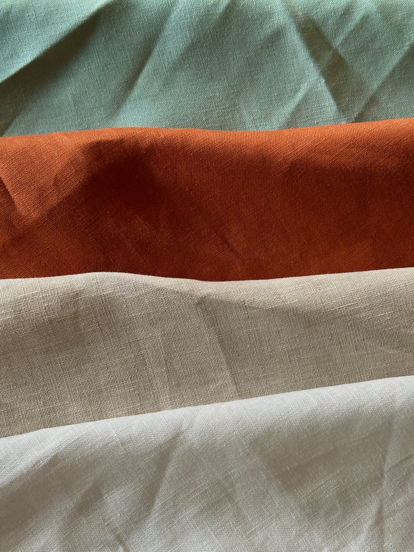 Pure Linen Napkins- Rust