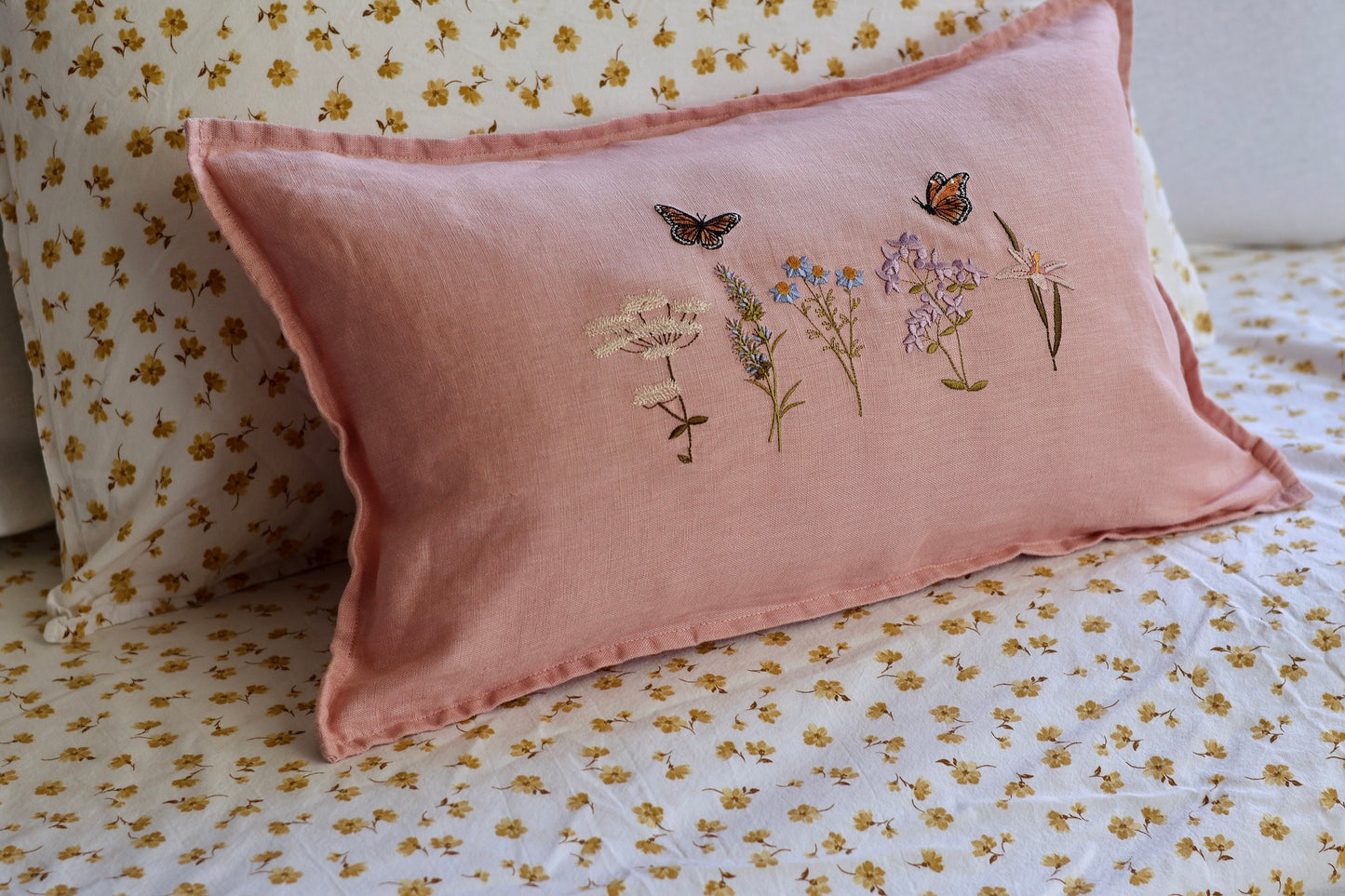 Pure Linen Cushion- Wildflower edition