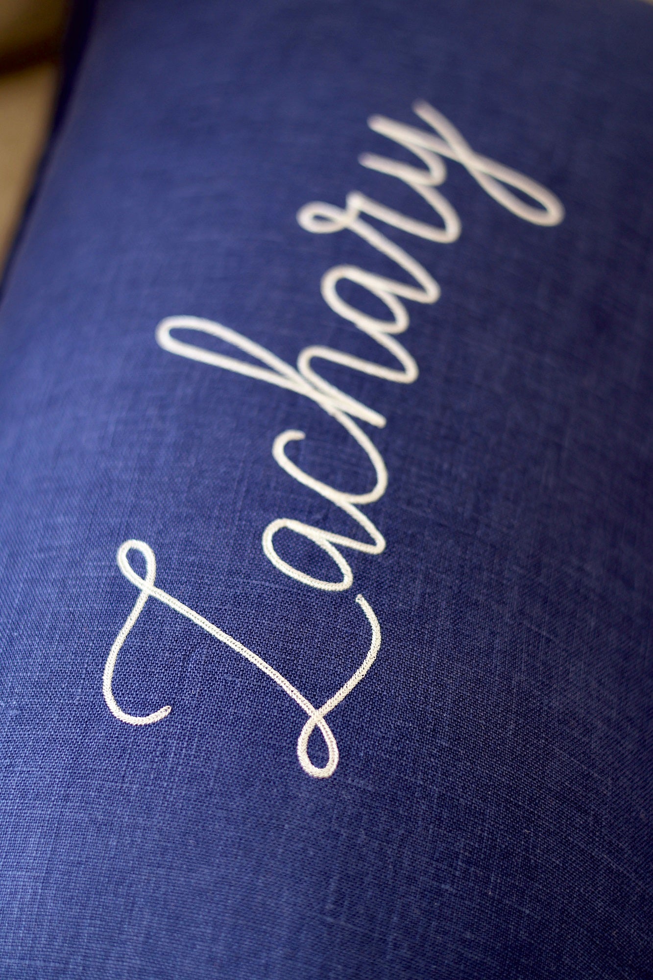 Pure Linen Cushion Cover- Midnight
