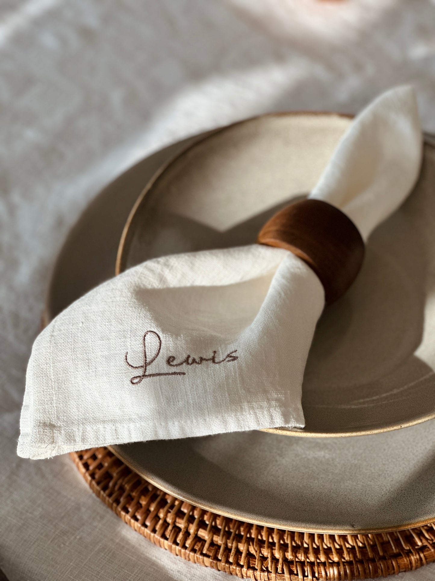 Linen Napkins- Script edition