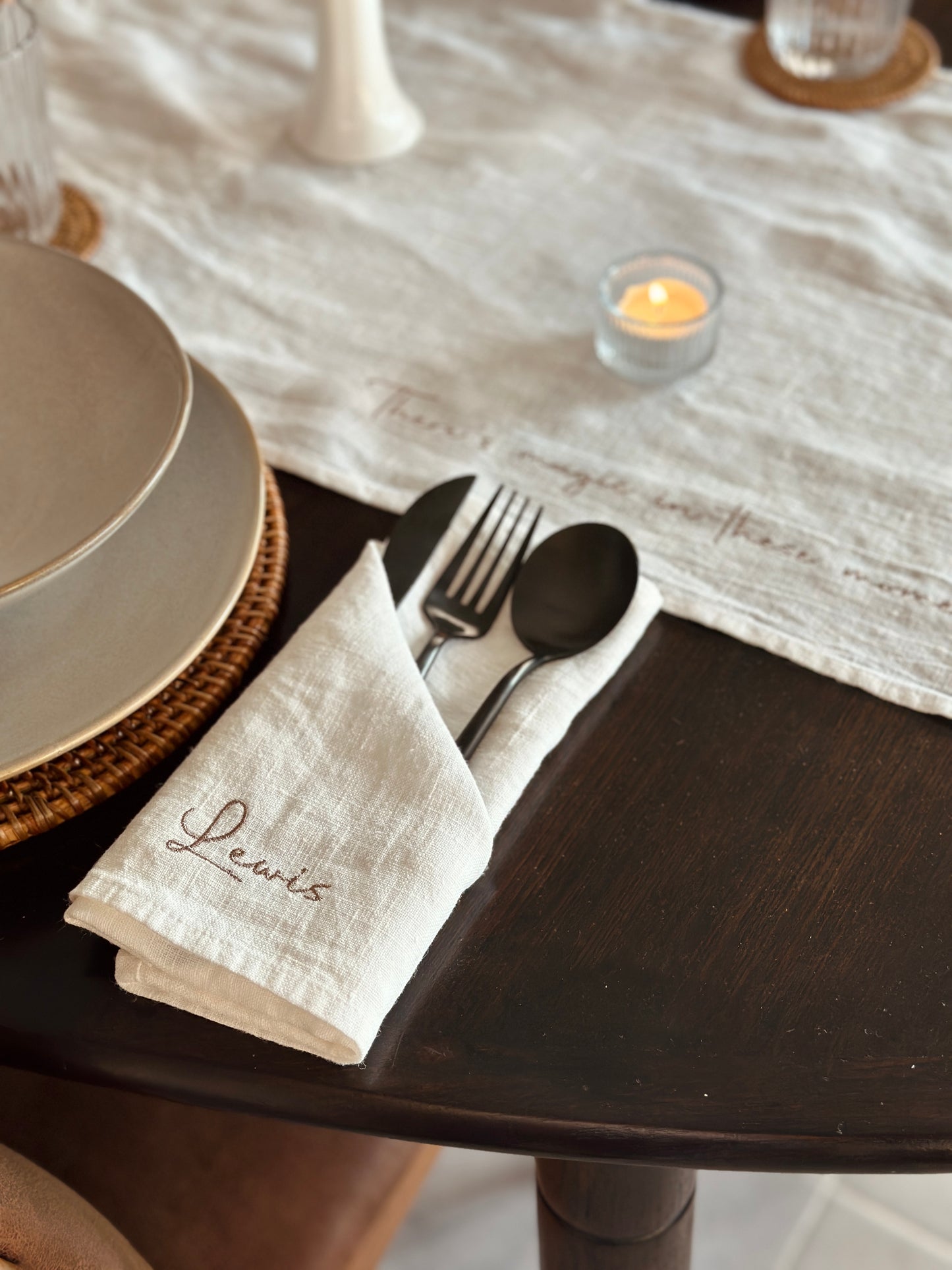 Linen Napkins- Script edition