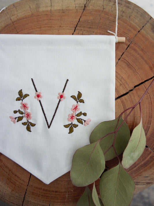 Sakura Initial Mini Banner