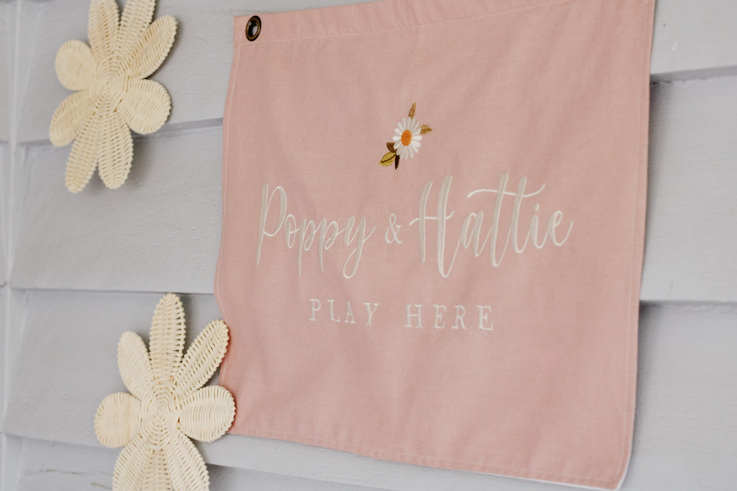 Personalised room flag- Blush