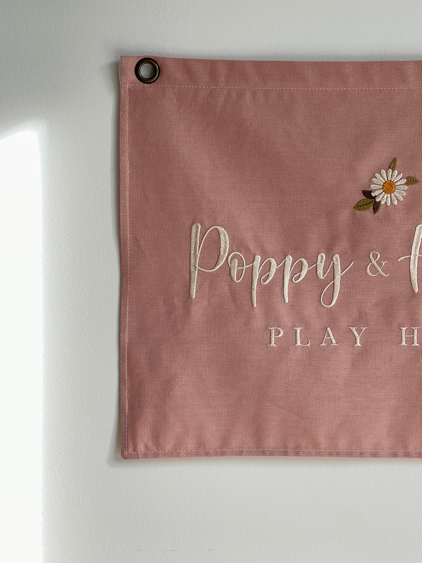 Personalised room flag- Blush