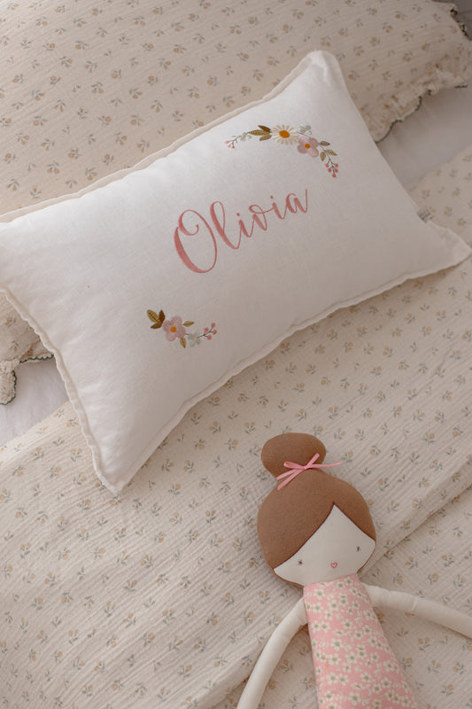 The Goldie Linen Cushion Cover