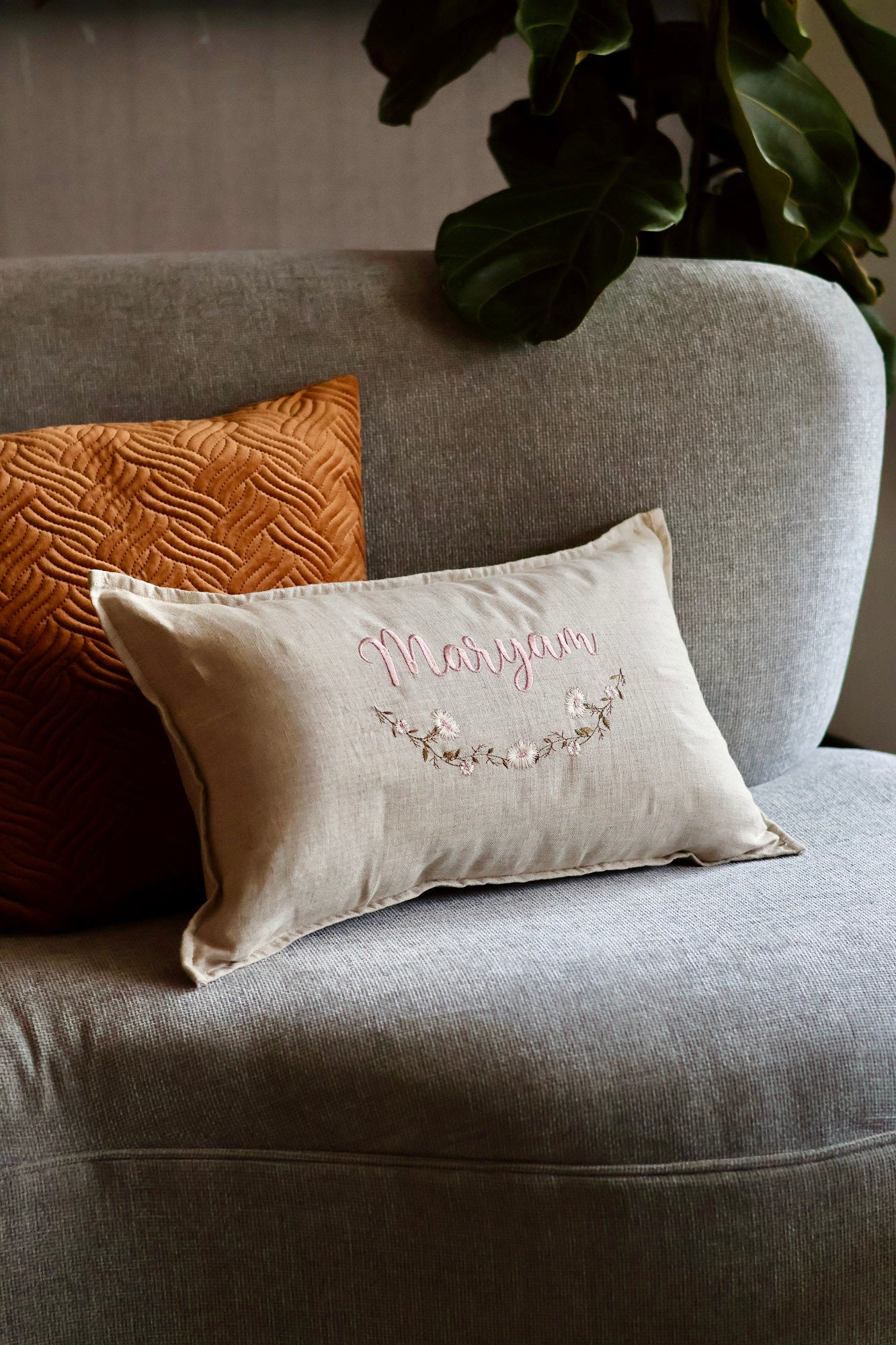 The Daisy Linen Cushion Cover