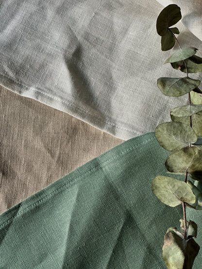 Pure Linen Napkins- Sage