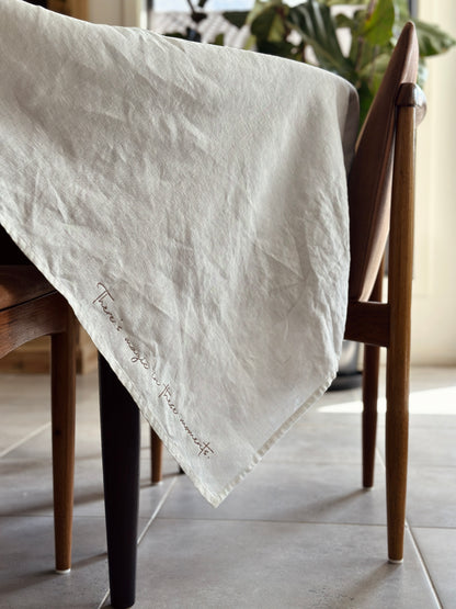 Linen Tablecloth- Script Edition