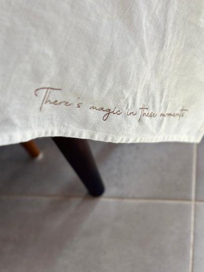 Linen Tablecloth- Script Edition