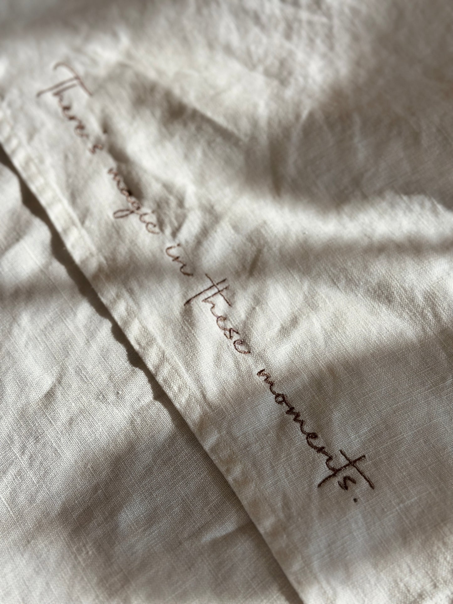 Linen Tablecloth- Script Edition