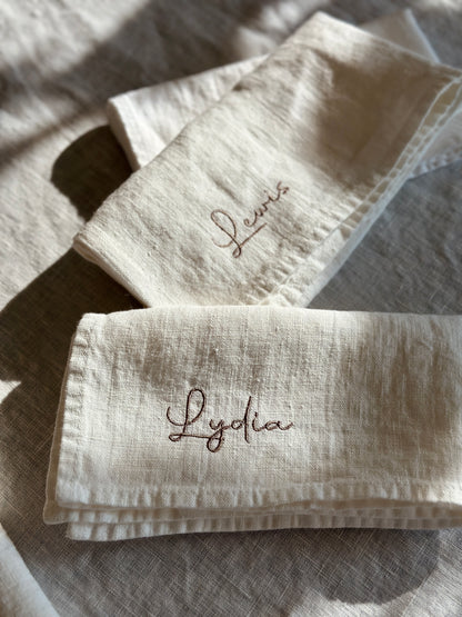 Linen Napkins- Script edition