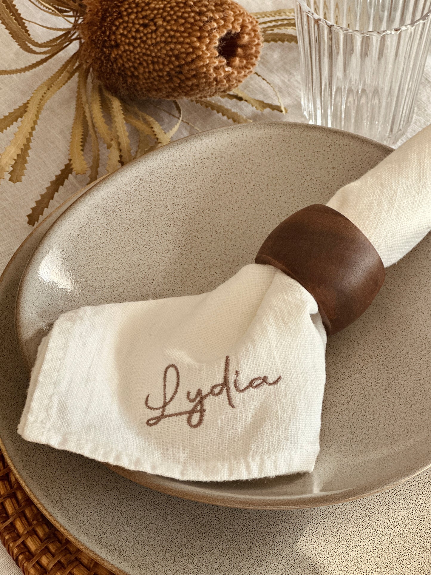 Linen Napkins- Script edition