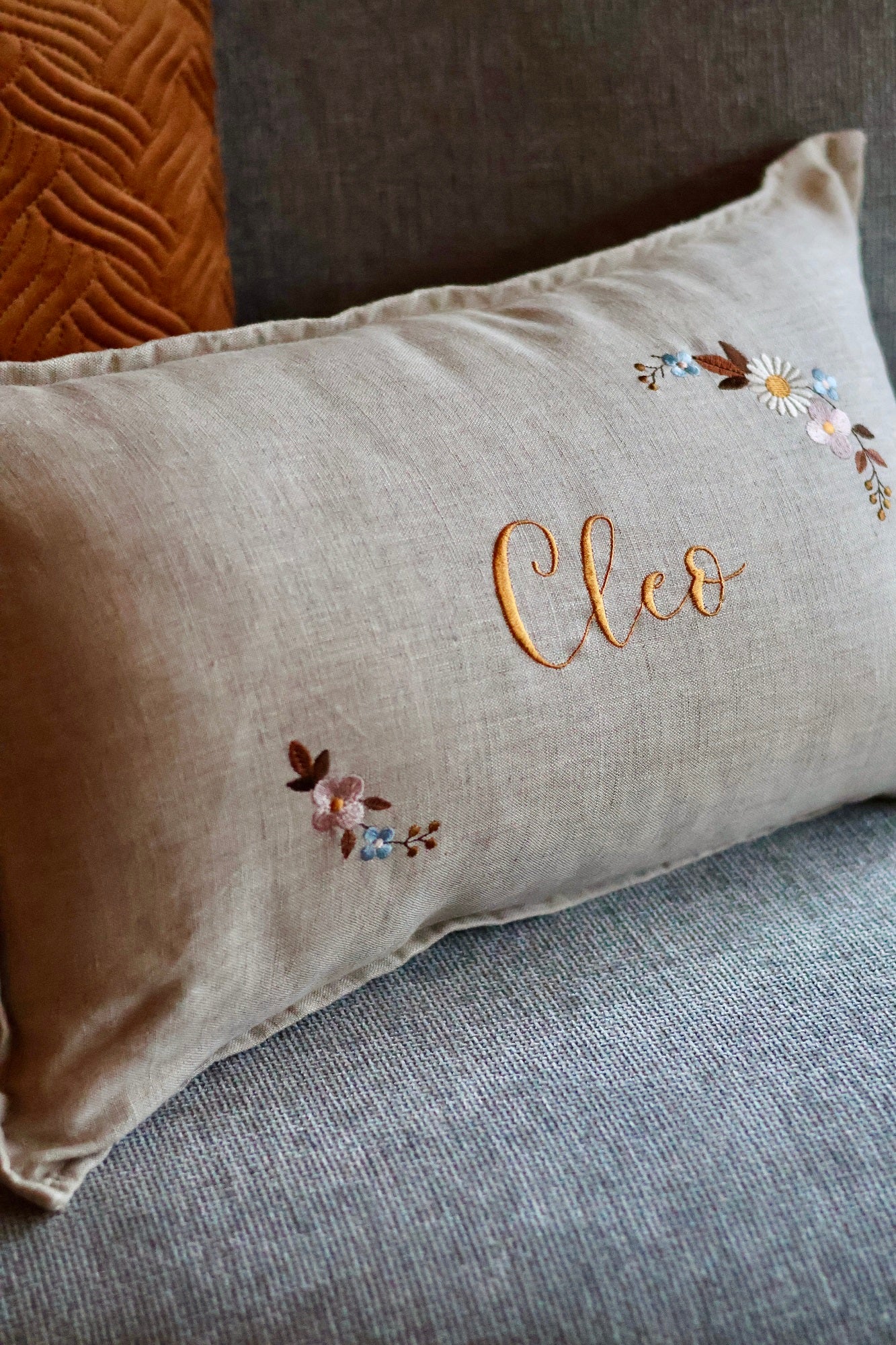 The Goldie Pure Linen Cushion