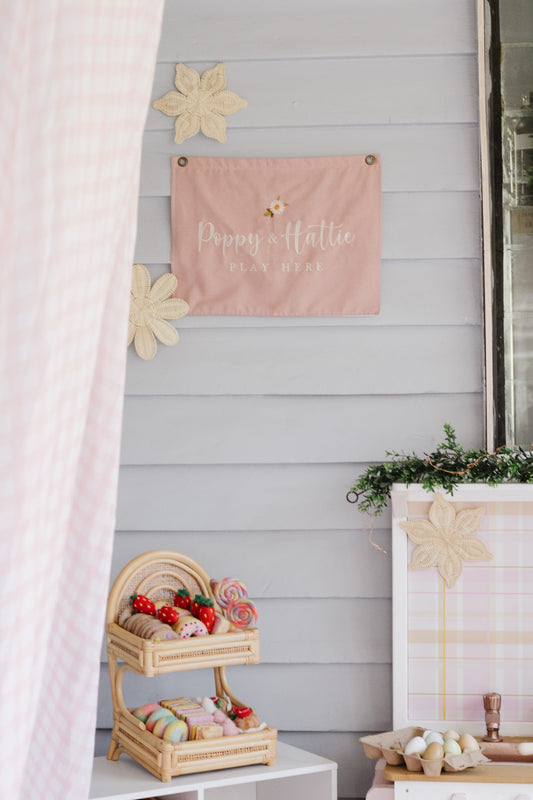 Personalised room flag- Blush