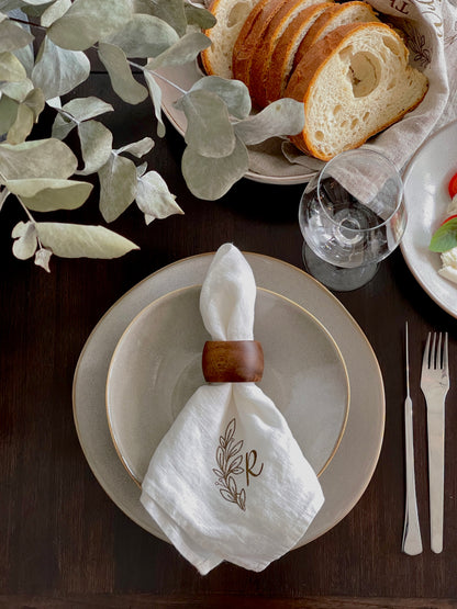 Pure Linen Napkins- Monogramed edition