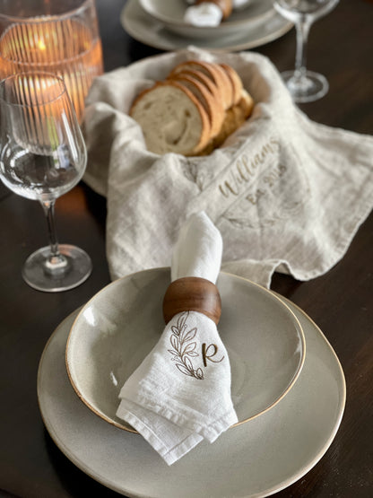 Pure Linen Napkins- Monogramed edition