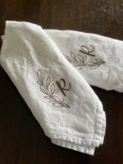 Pure Linen Napkins- Monogramed edition